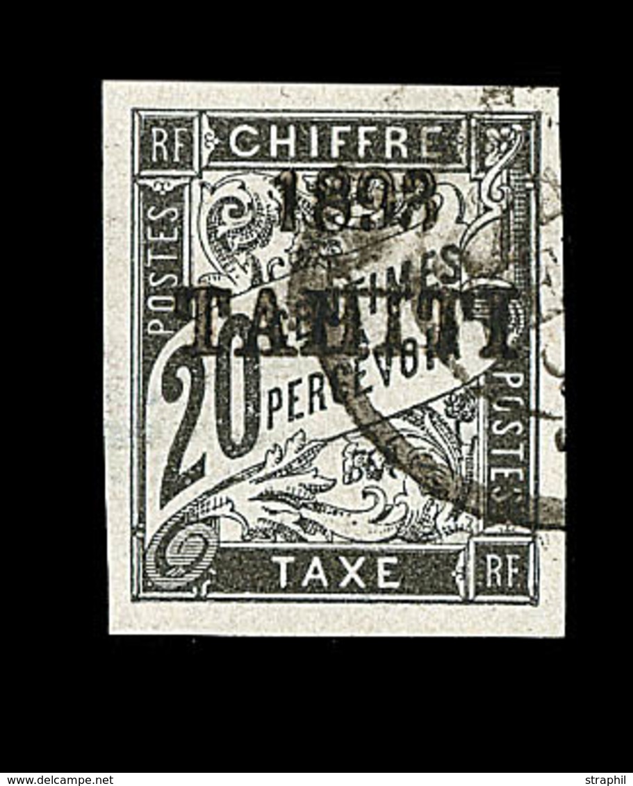 O TAHITI - TIMBRES TAXE - O - N°21 - Margé - TB - Sonstige & Ohne Zuordnung