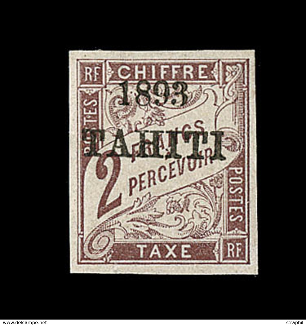 * TAHITI - TIMBRES TAXE - * - N°26 - Margé - Signé Brun - TB - Other & Unclassified