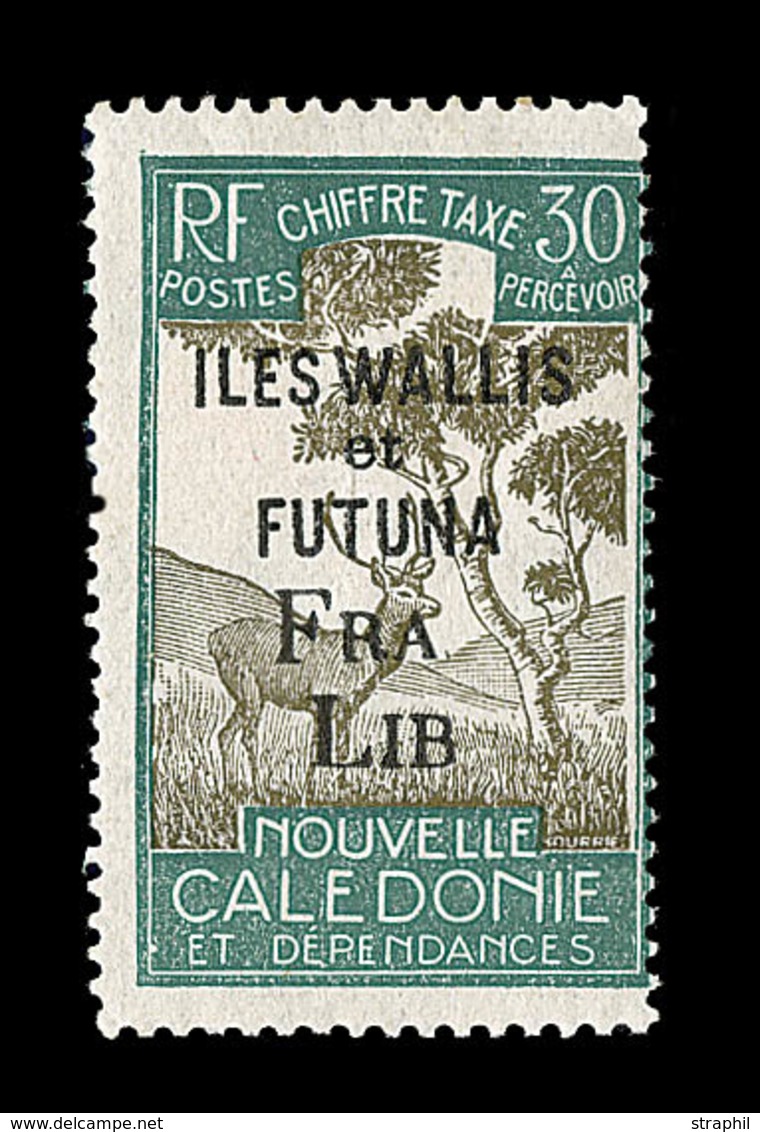* WALLIS ET FUTUNA - TIMBRES TAXE - * - N°31 - Surch. Incomplète "FRA LIB" - B - Other & Unclassified