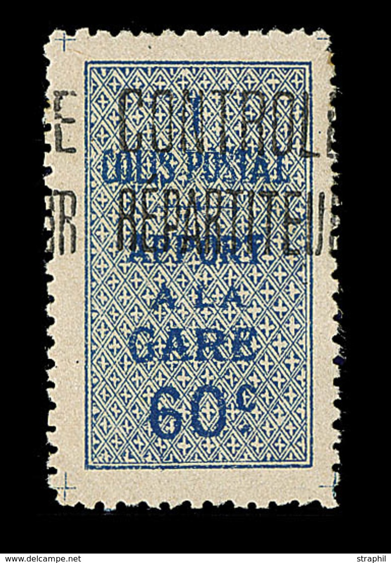 * ALGERIE - COLIS POSTAUX - * - N°7A - 60c Bleu - TB - Paketmarken