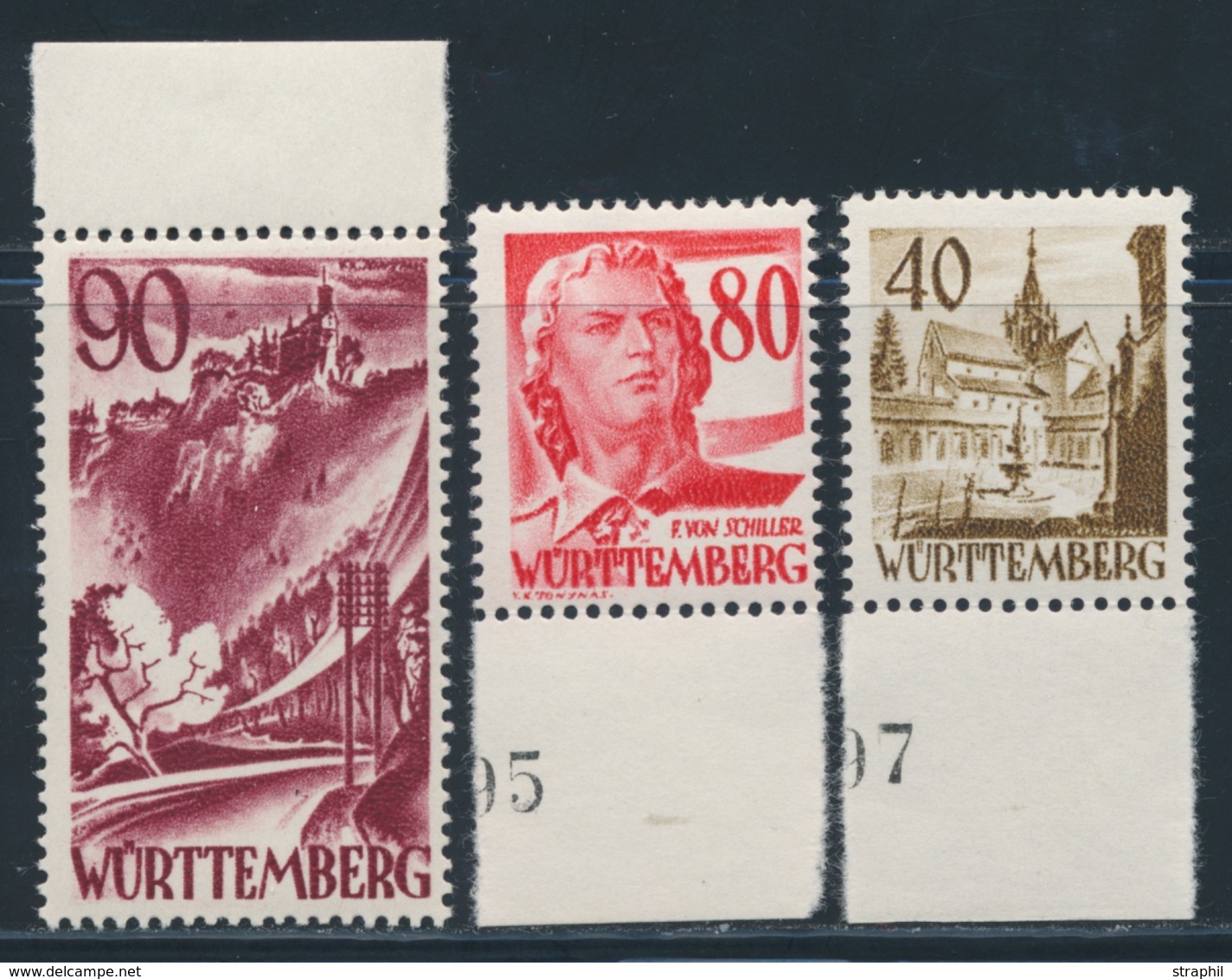 ** WURTEMBERG - ** - N°35/37 - BDF - TB - Other & Unclassified