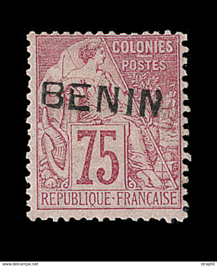 * BENIN - * - N°12 - 75c Rose - Signé - TB - Other & Unclassified