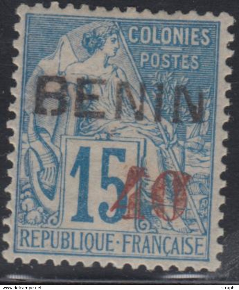 * BENIN - * - N°15 - 40 S/15c Bleu - TB - Sonstige & Ohne Zuordnung