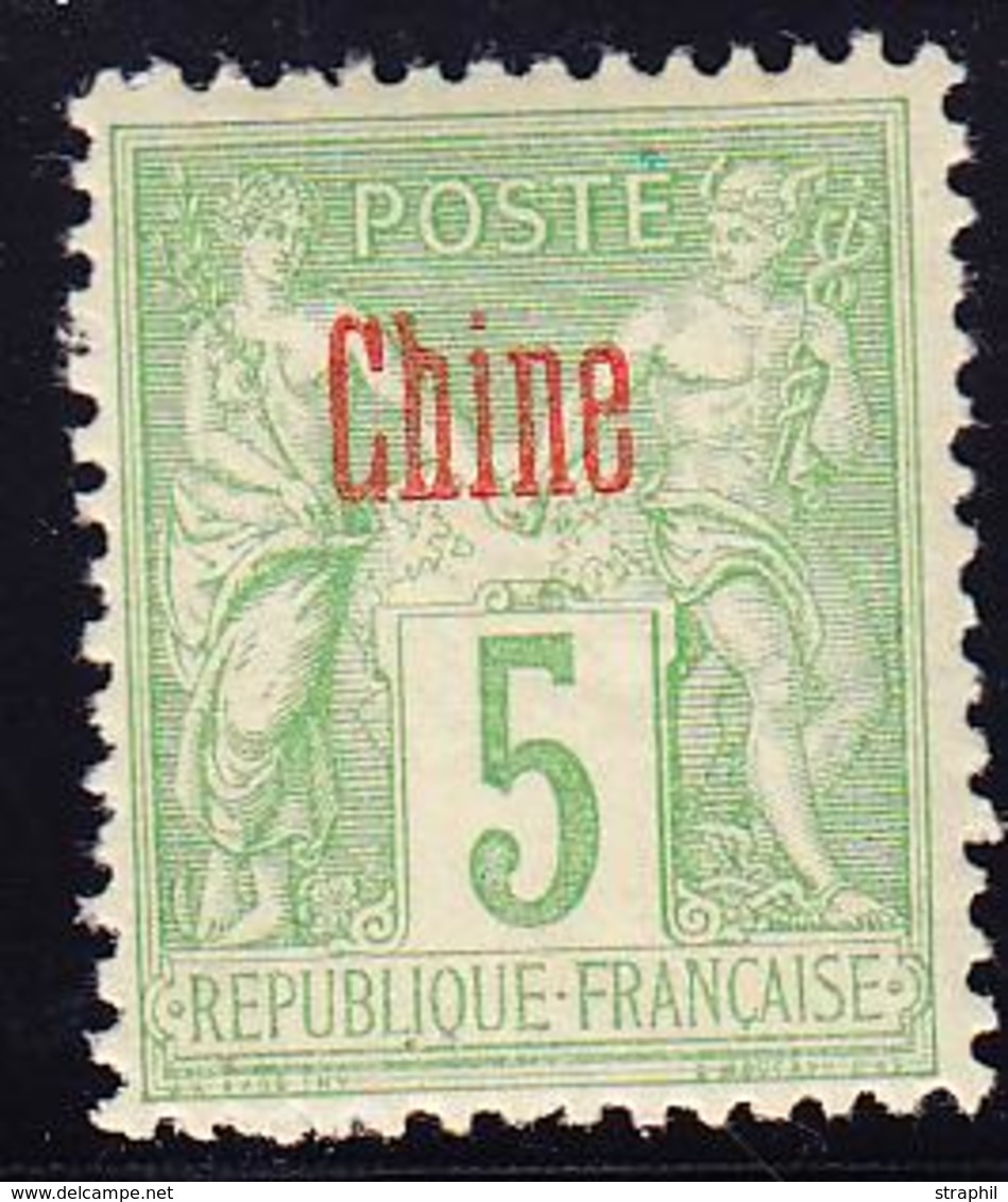 * CHINE - BUREAU FRANCAIS - * - N°3 - 5c Vert Jaune - TB - Sonstige & Ohne Zuordnung