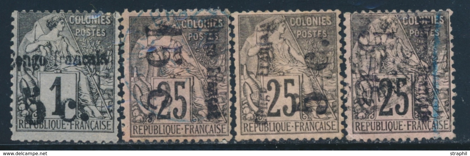 */O CONGO - */O - N°1*, 4Aa*, 4Aa Obl., 7b - Qques Dents Courtes - B - Other & Unclassified