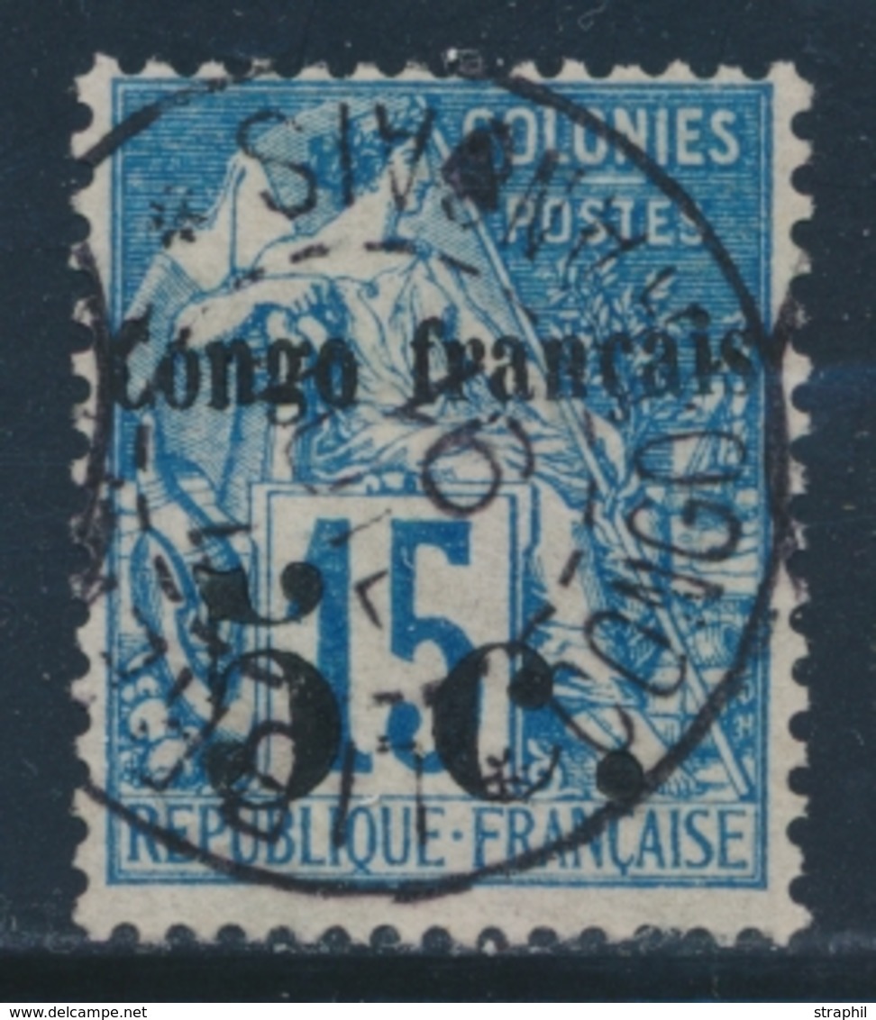 O CONGO - O - N°2 - 5c S/15c Bleu - TB - Other & Unclassified