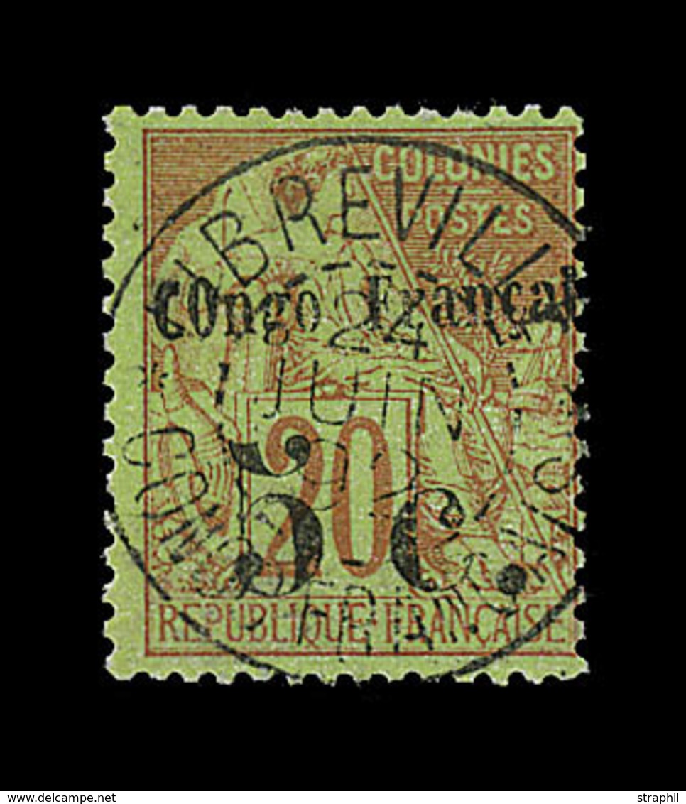 O CONGO - O - N°3 - 5c S/20c - Surch. Type II - TB - Other & Unclassified