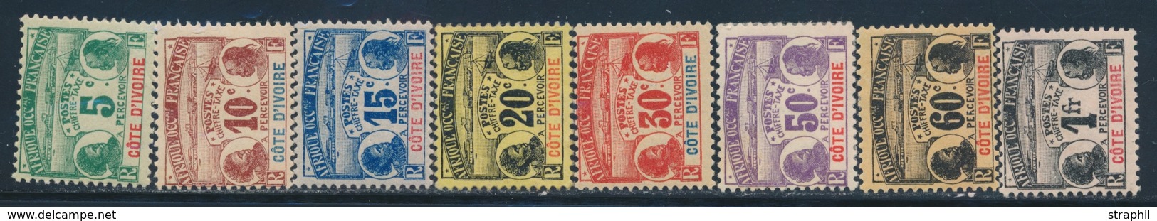 * COTE D'IVOIRE - TIMBRES TAXE - * - N°1/8 - B/TB - Other & Unclassified