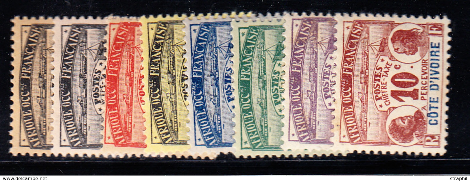 * COTE D'IVOIRE - TIMBRES TAXE - * - N°1/8 - 8 Valeurs - TB - Other & Unclassified