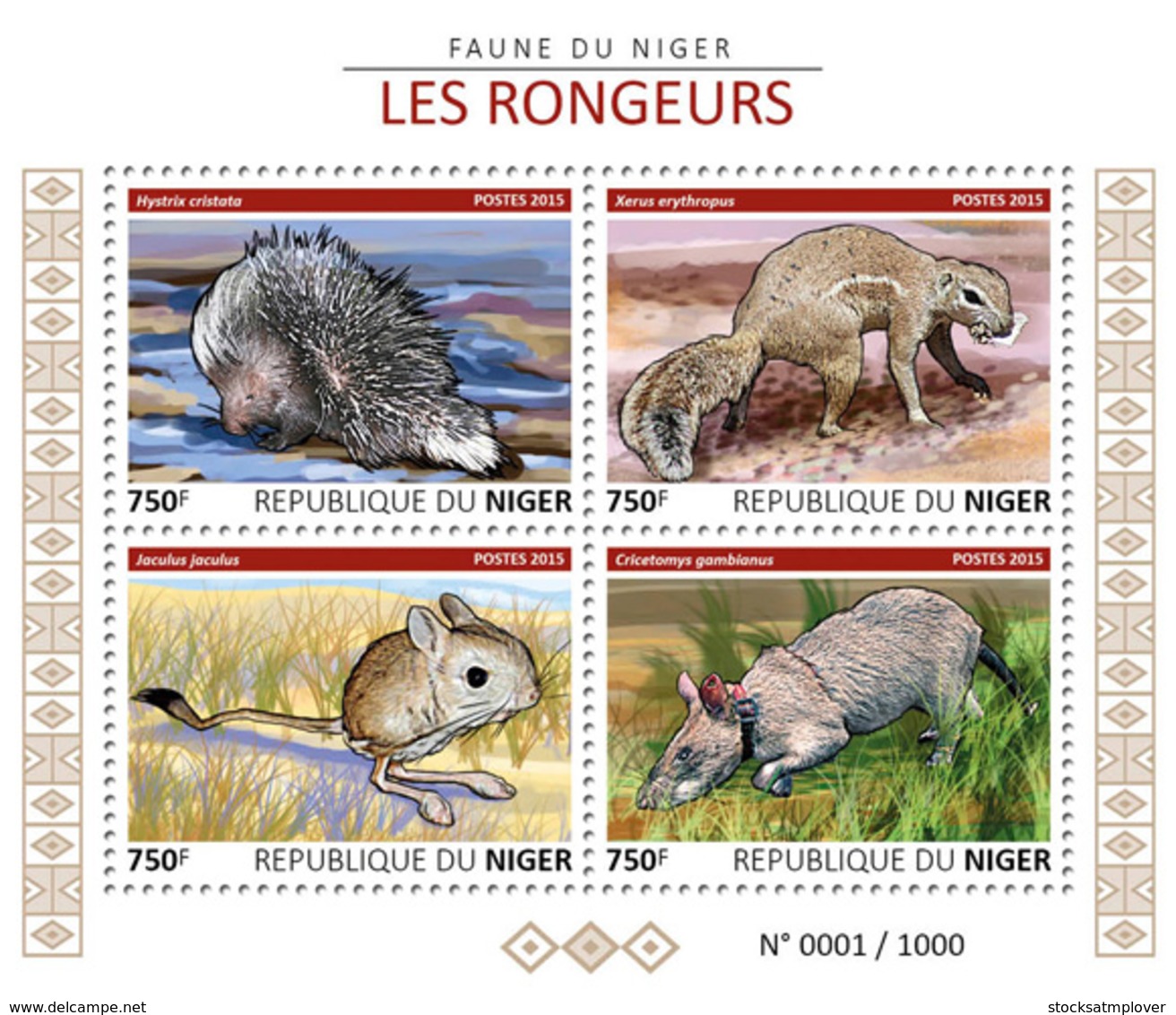 Niger 2015 Fauna Rodents - Niger (1960-...)