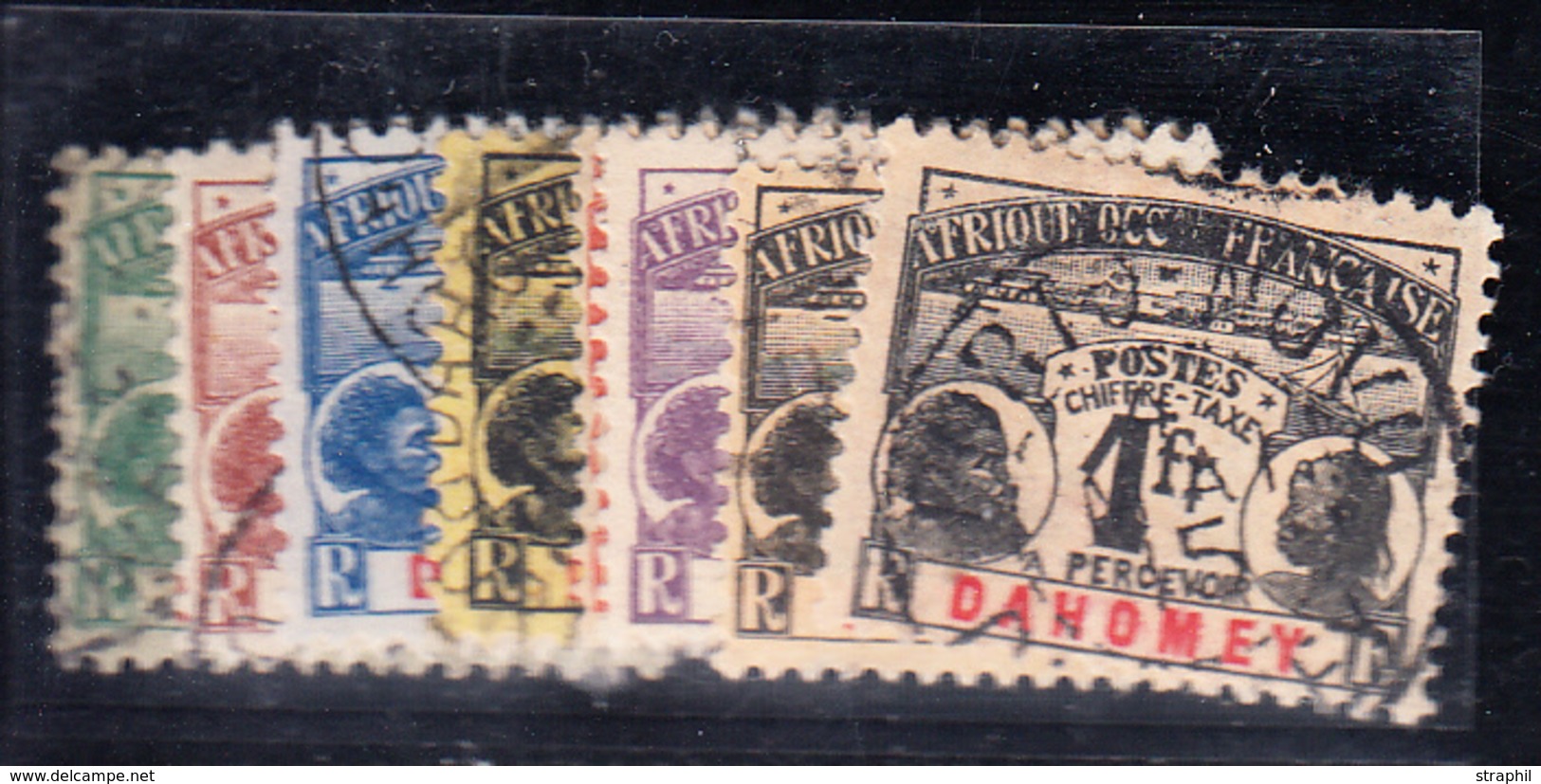 O DAHOMEY - TIMBRES TAXE - O - N°1/8 - TB - Other & Unclassified