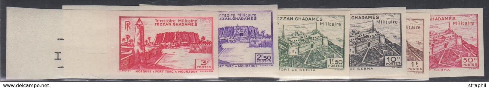 ** FEZZAN - ** - N°28/31 , 33/34 - 6 Valeurs N. Dentelées - Bdf - TB - Sonstige & Ohne Zuordnung