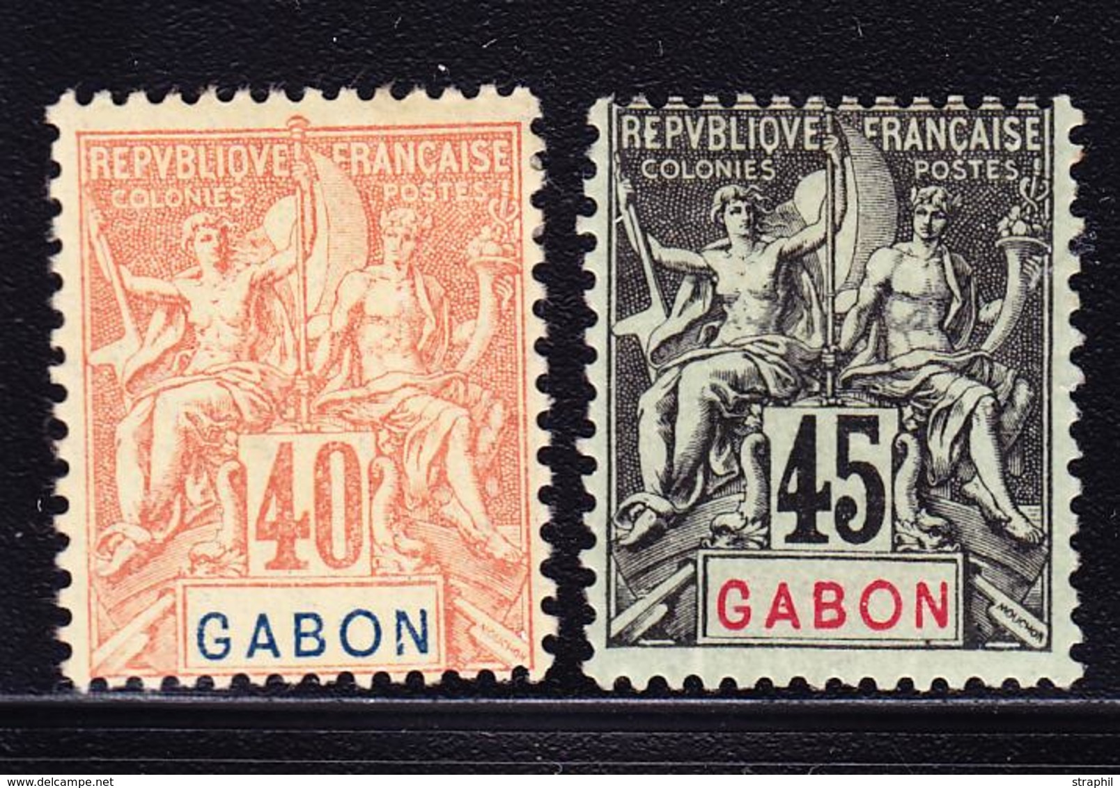 * GABON - * - N°26/27 - 2 Valeurs - TB - Sonstige & Ohne Zuordnung