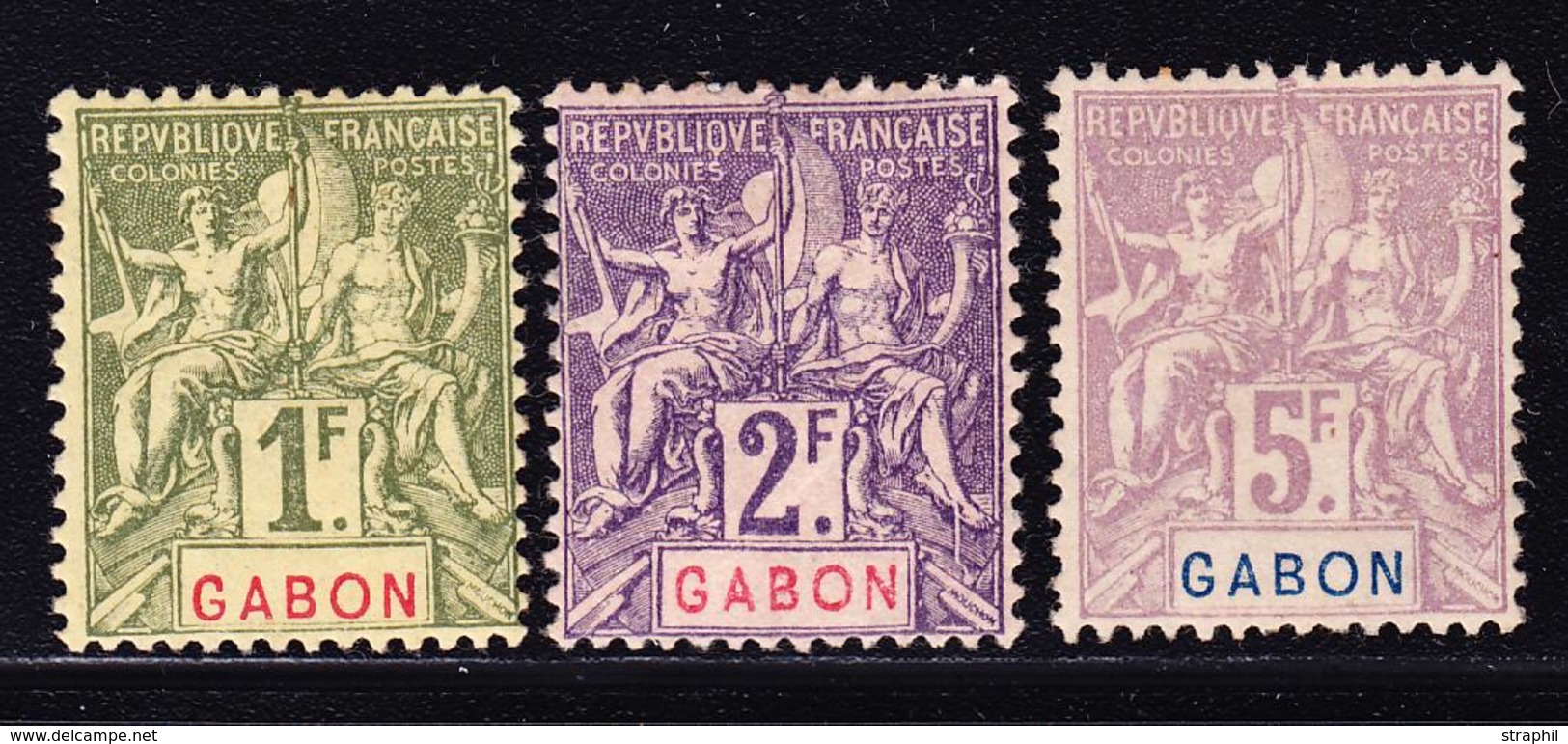 **/* GABON - **/* - N°30/32 - 1F/2F/5F - TB - Sonstige & Ohne Zuordnung