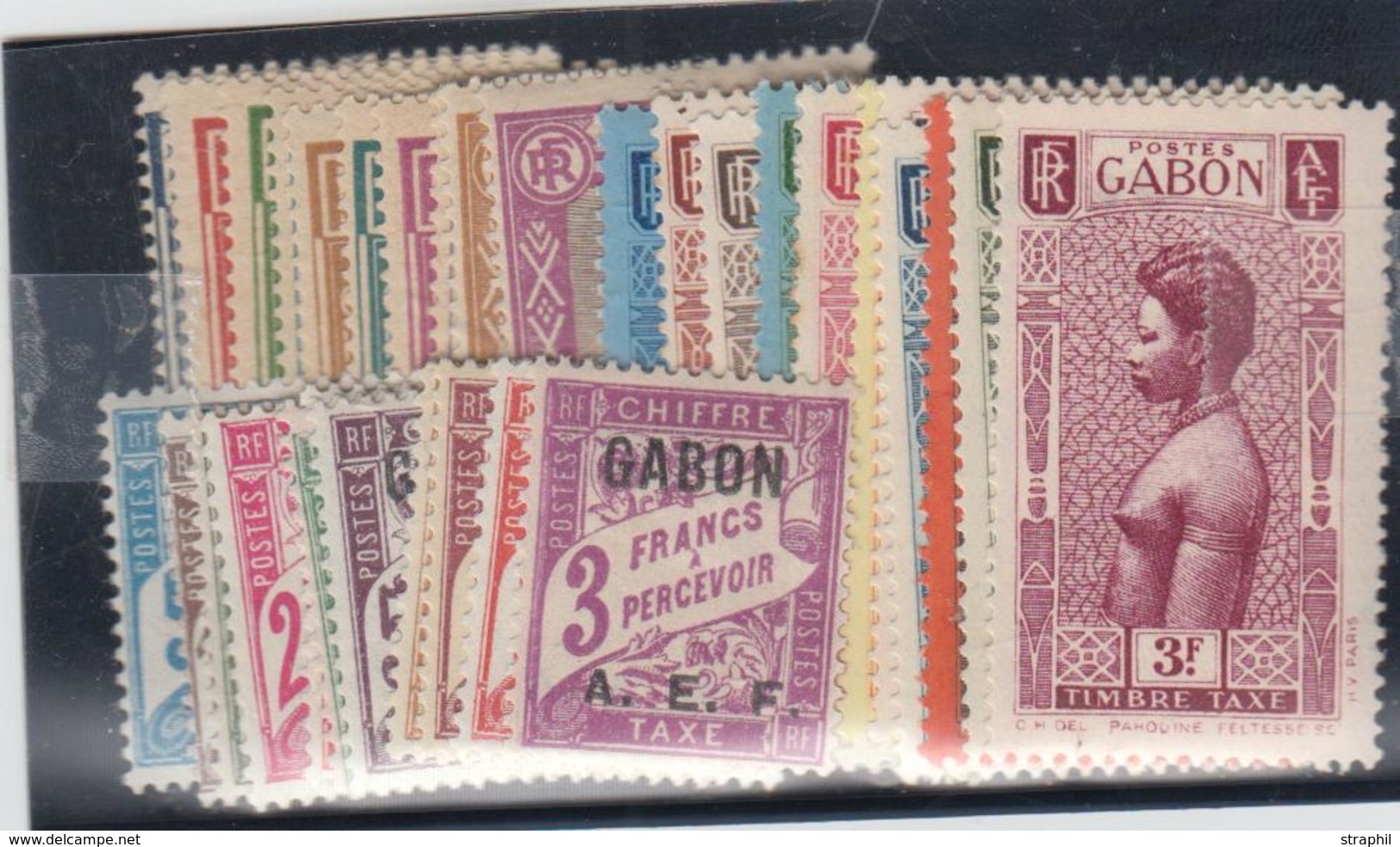 * GABON - * - TAXE N°1/33 - Etats Divers - Maj. TB - Other & Unclassified