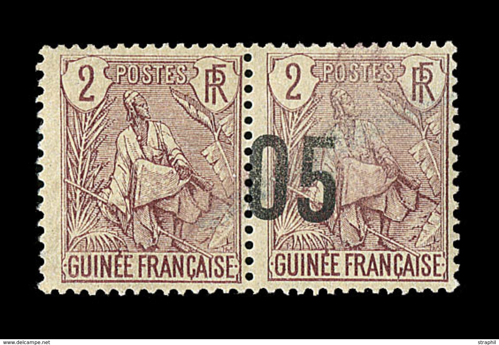 * GUINEE - * - N°55b - Tenant à Non Surch. - Signé Calves - TB - Other & Unclassified