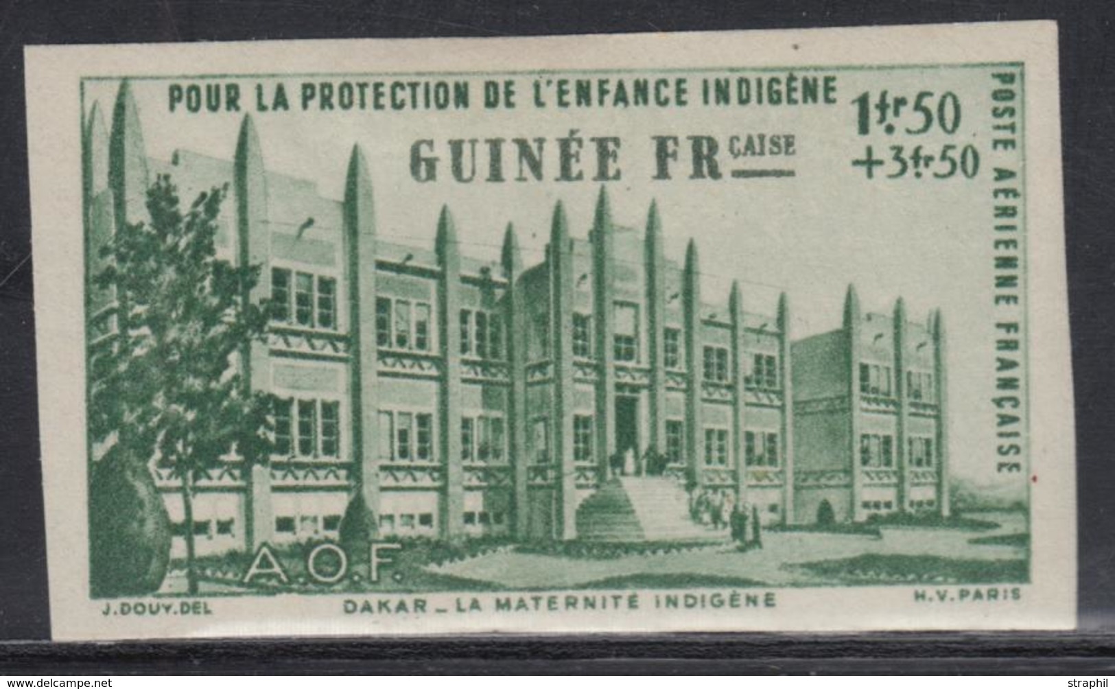 * GUINEE - POSTE AERIENNE - * - N°6 - ND - Signé A. Brun - TB - Other & Unclassified