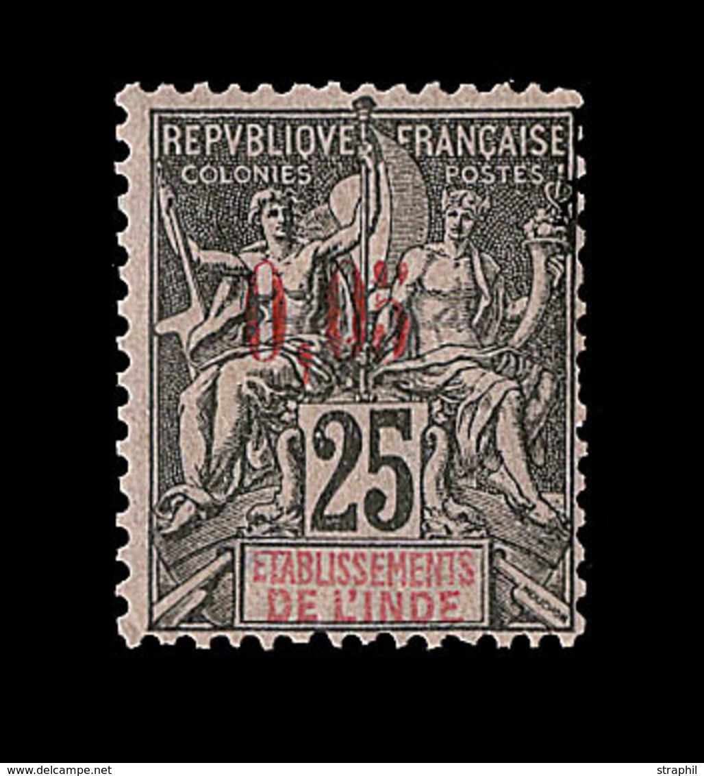 ** INDE FRANCAISE - ** - N°20 - 0,05 S. 25c - Signé Champion - TB - Other & Unclassified