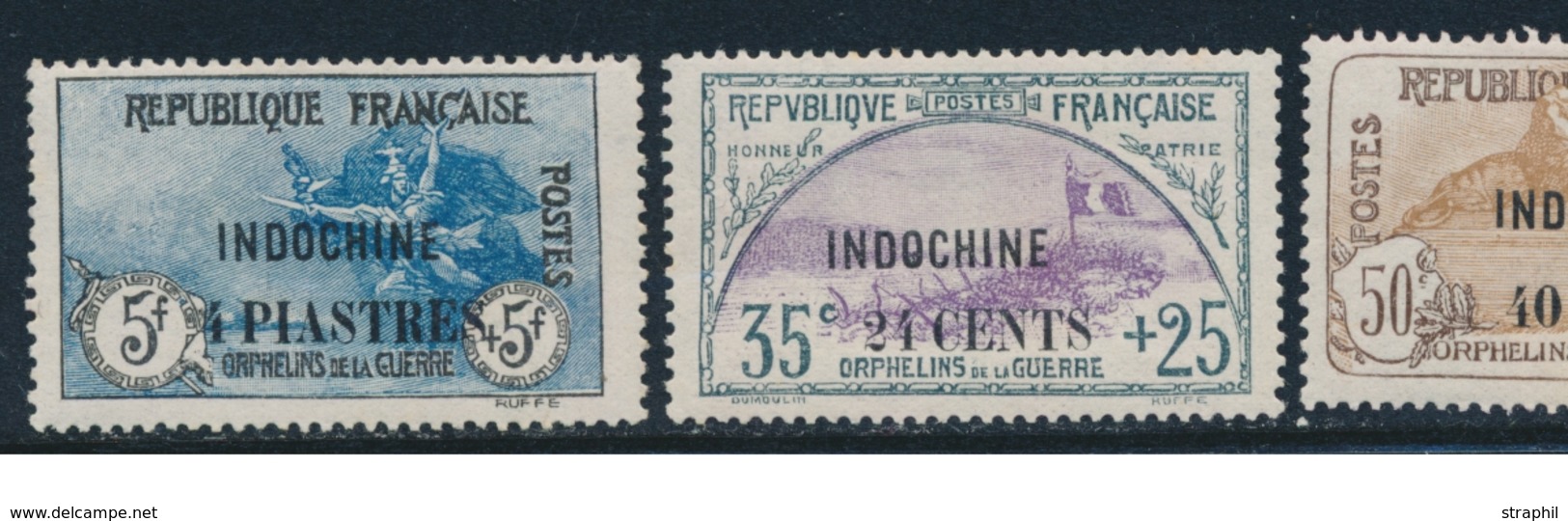 * INDOCHINE - * - N°92/95 - 4 Valeurs - TB - Sonstige & Ohne Zuordnung