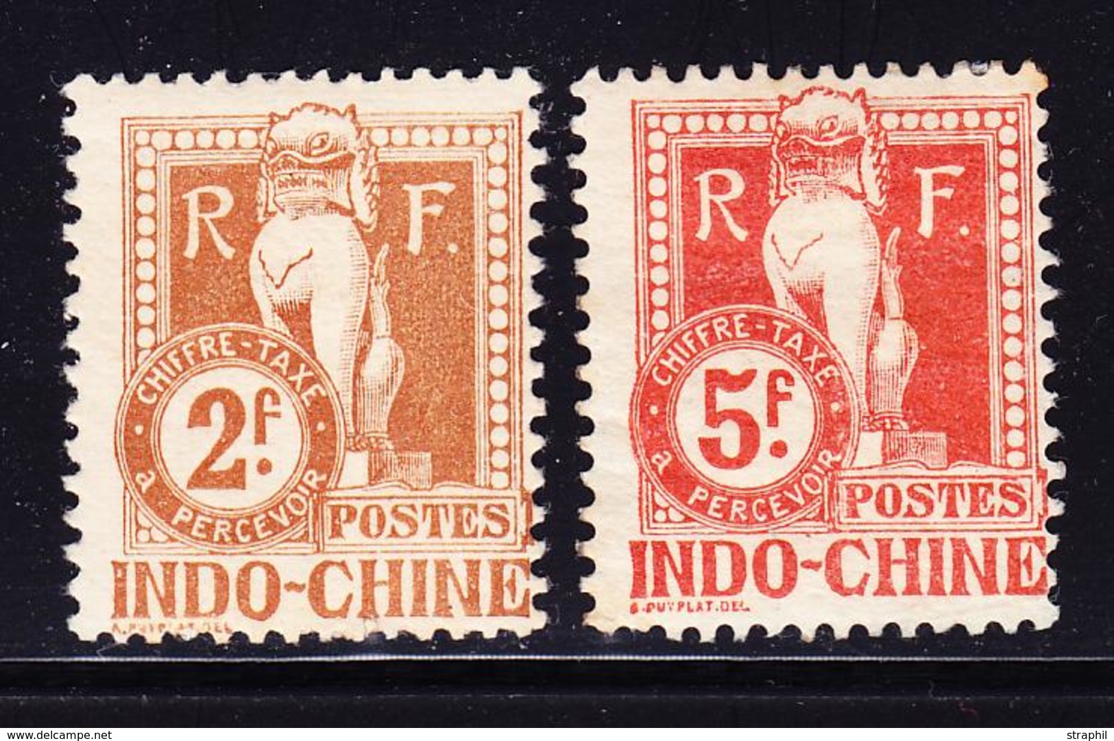 * INDOCHINE - TIMBRES TAXE - * - N°16/17 - TB - Other & Unclassified