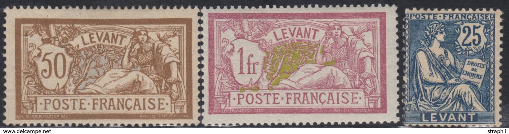 * LEVANT - * - N°24/26 - 3 Valeurs - Signés - TB - Other & Unclassified