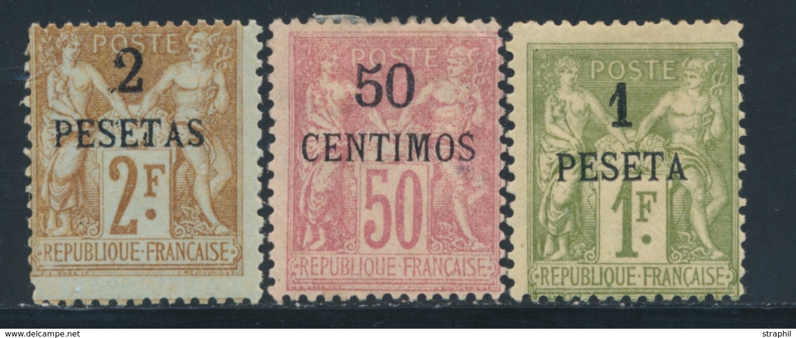 * MAROC - * - N°6/8 - 50c, 1F, 2F - TB - Other & Unclassified