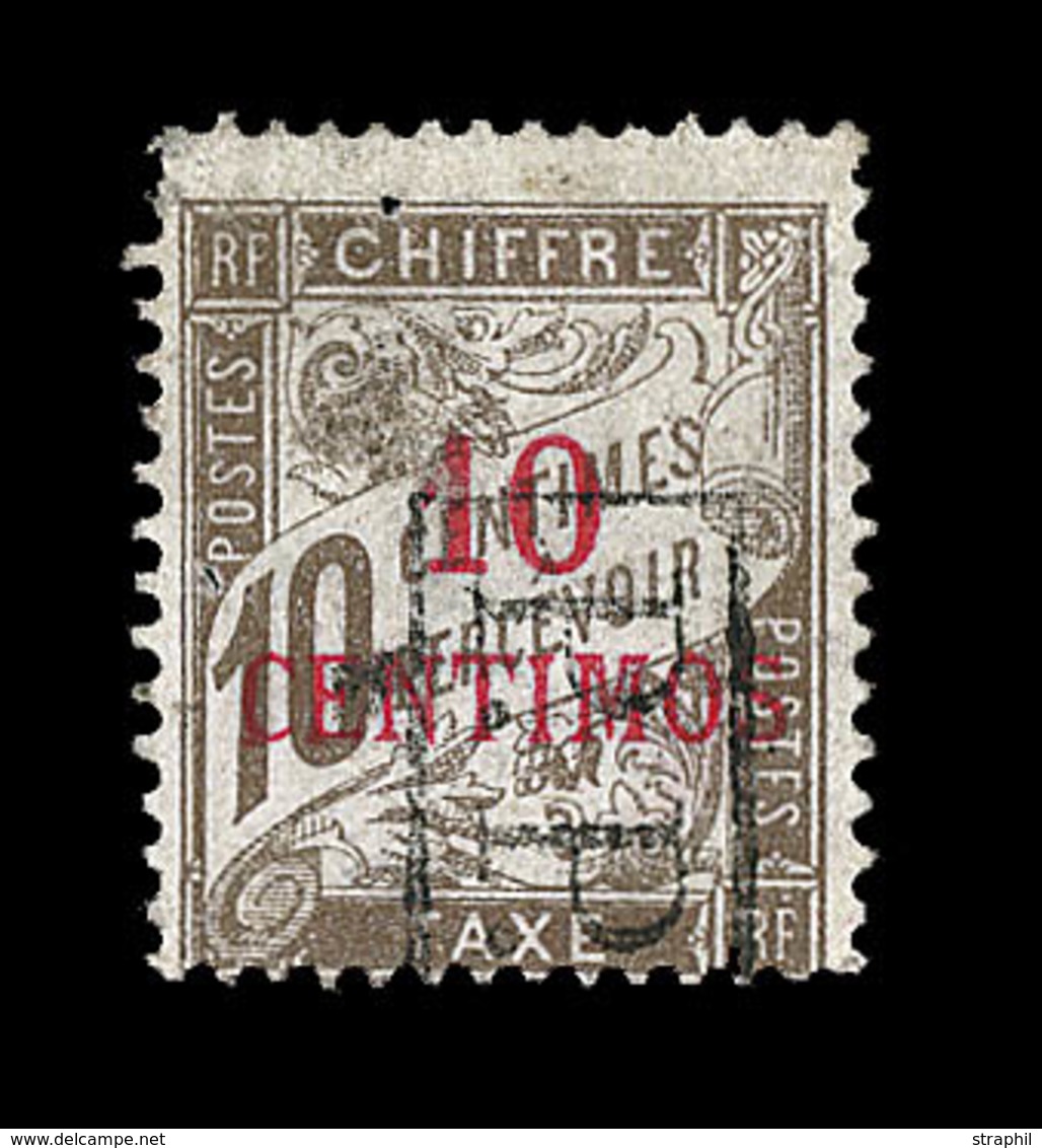 O MAROC - O - N°19 - 10c /10c Brun - Signé Scheller - TB - Other & Unclassified