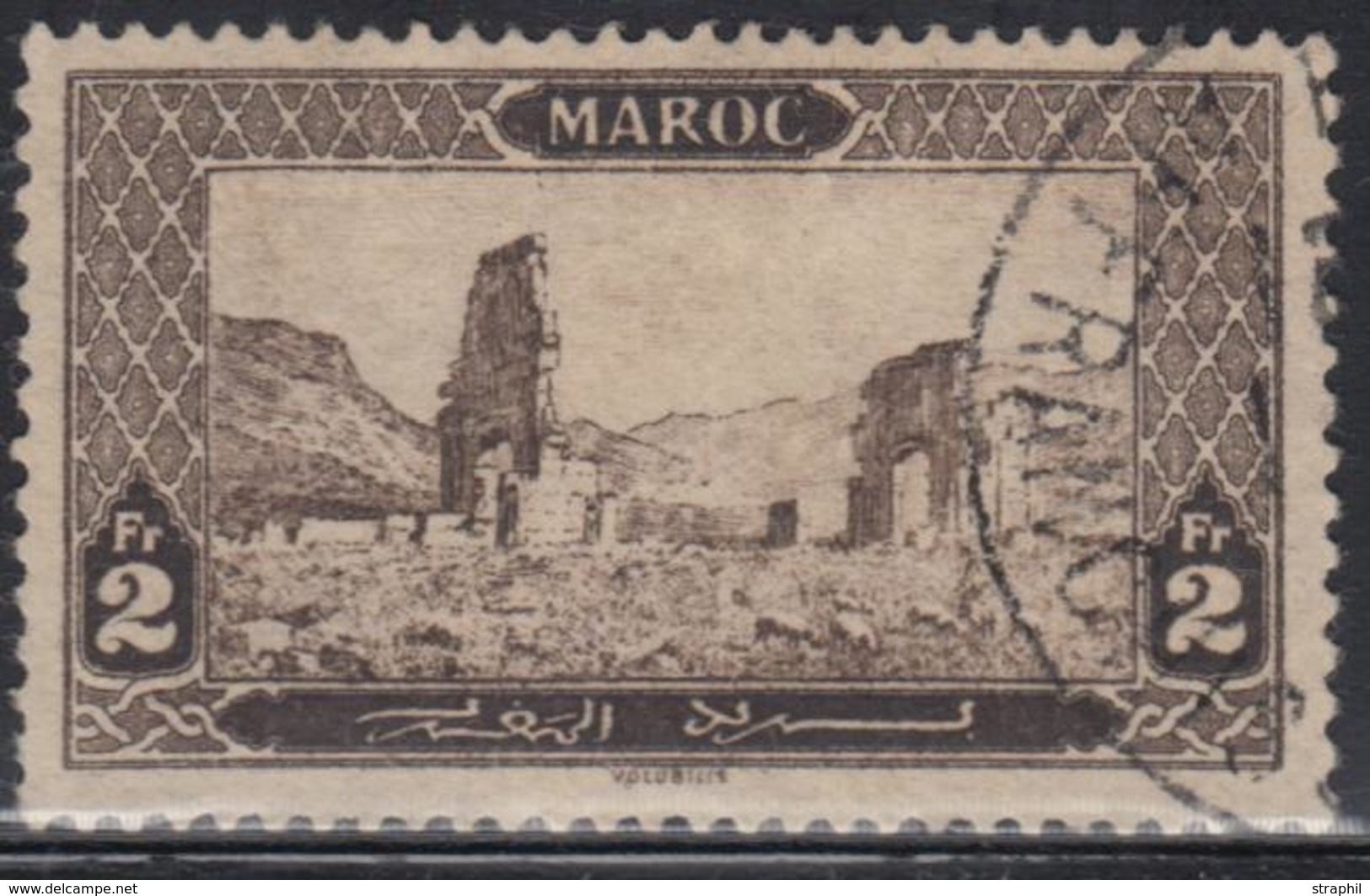 O MAROC - O - N°77 - 2F Brun Noir - TB - Other & Unclassified