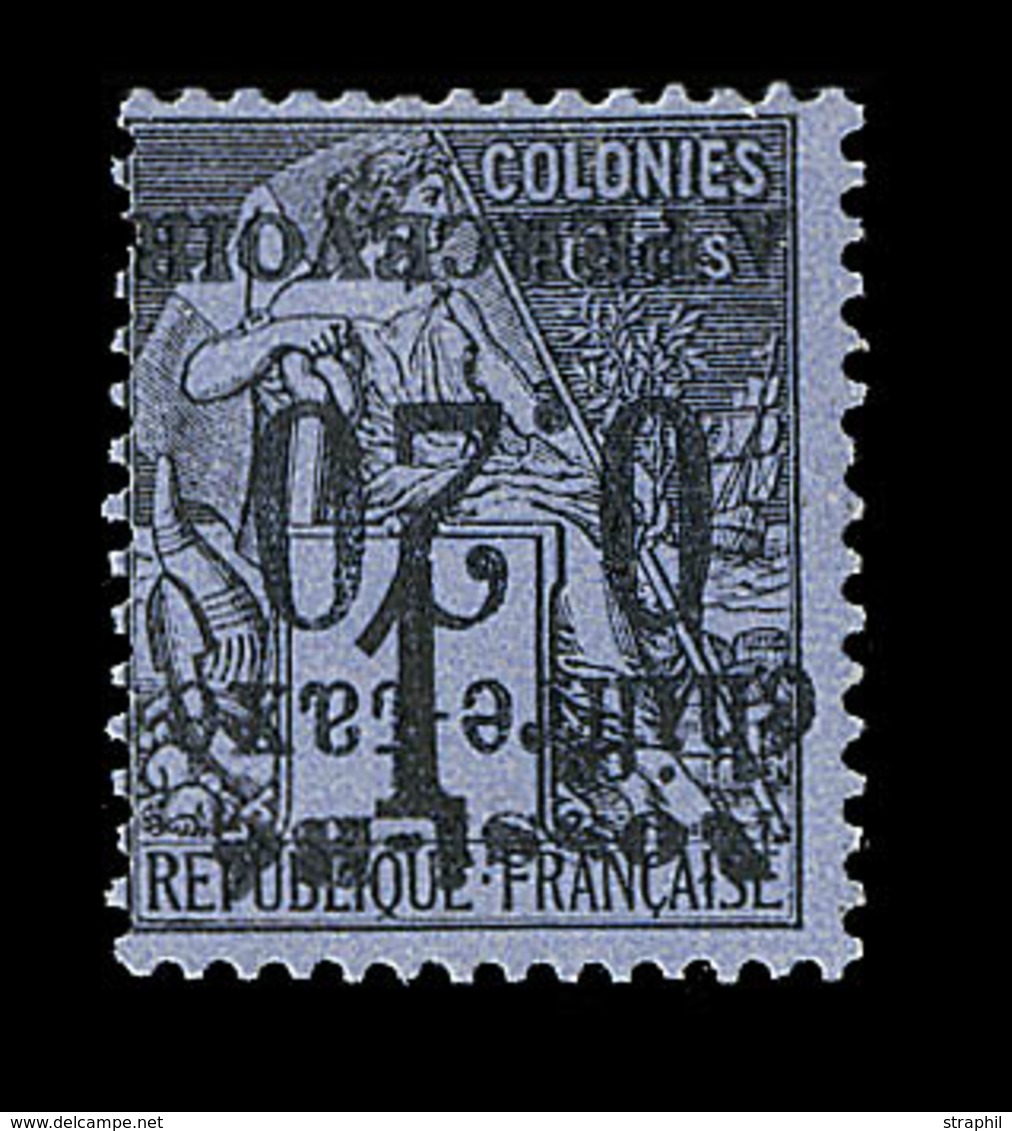 * NOSSI-BE - TIMBRES TAXE - * - N°1b - Surch. Renversée - 1 Dent Courte - Signé - B - Other & Unclassified