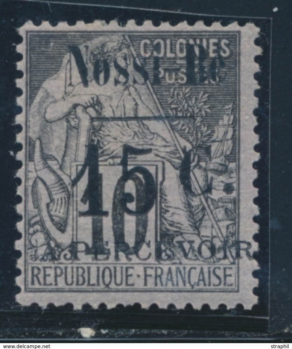 * NOSSI-BE - TIMBRES TAXE - * - N°9 - 15c S/10c - Signé JF Brun - TB - Other & Unclassified