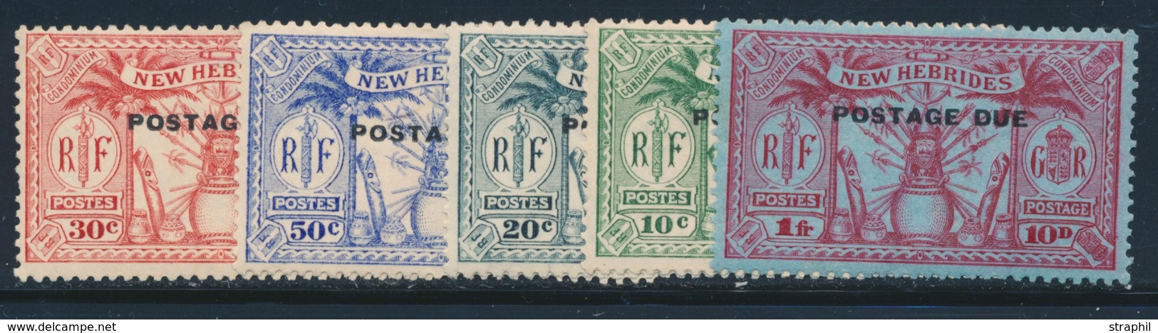 * NELLES HEBRIDES - TIMBRES TAXE - * - N°6/10 - Traces Infimes - TB Pr Cette émission - Vide