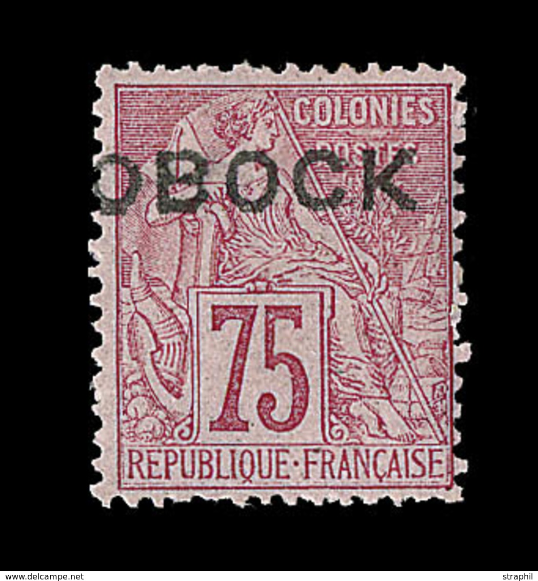 * OBOCK - * - N°10 - 75c Rose - TB - Other & Unclassified