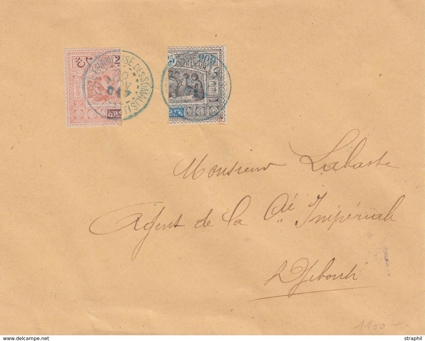 L OBOCK - L - N°53aB, 54bB - Obl 20/11/1901 - Pr Djibouti - TB - Other & Unclassified