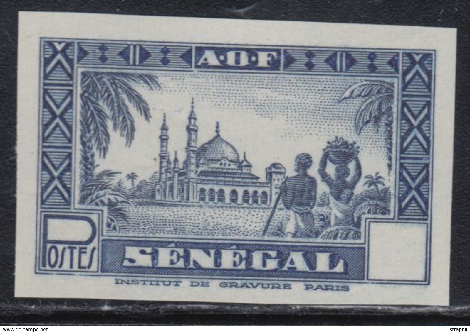(*) SENEGAL - (*) - Type Mosquée De DJOURBEL - Bleu Foncé - ND - Sans Valeur Faciale - TB - Other & Unclassified