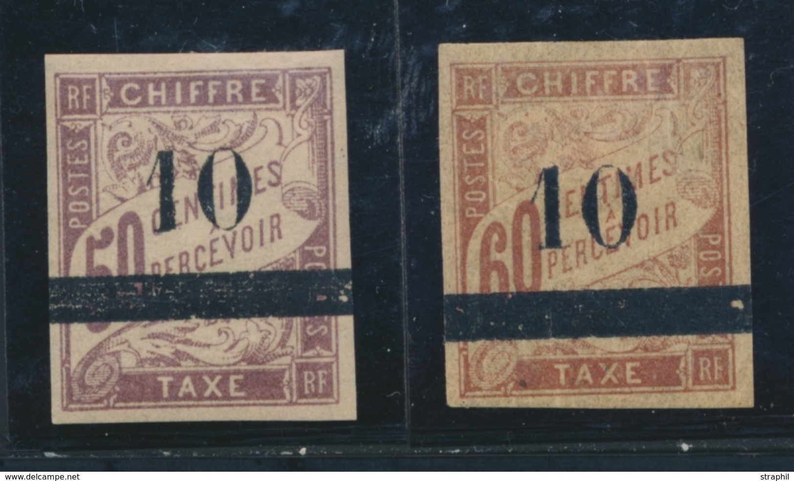 * SENEGAL - TIMBRES TAXE - * - N°1/2 - Signé A. Brun - TB - Other & Unclassified