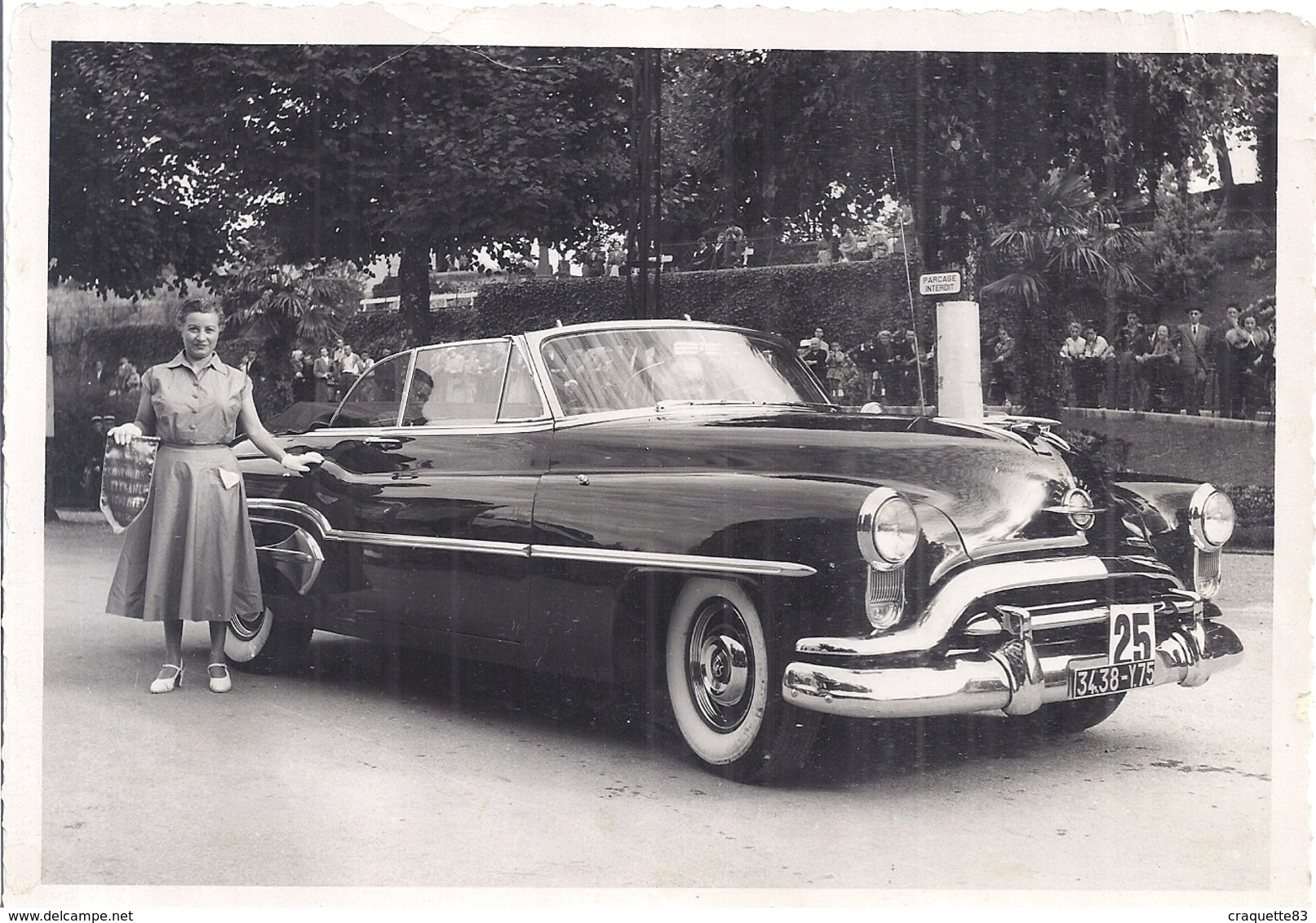 OLDSMOBILE  "CONCOURS ELEGANCE  ... FRANCE" ?   1952  PARIS   PHOTO ALIX  BAGNERES DE BIGORRE - Automobili