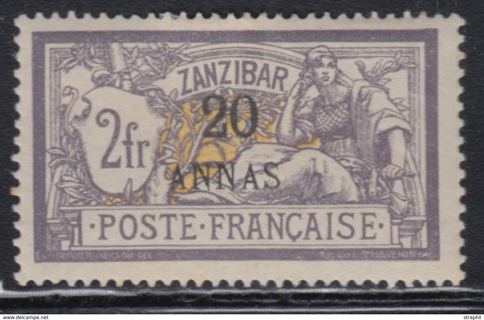 * ZANZIBAR - * - N°57 - 20a S/2F - Signé - TB - Other & Unclassified