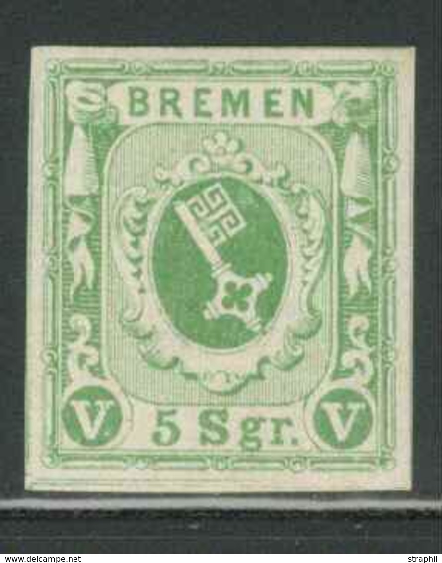 * BRÊME - * - N°4 - 5g Vert - TB - Bremen