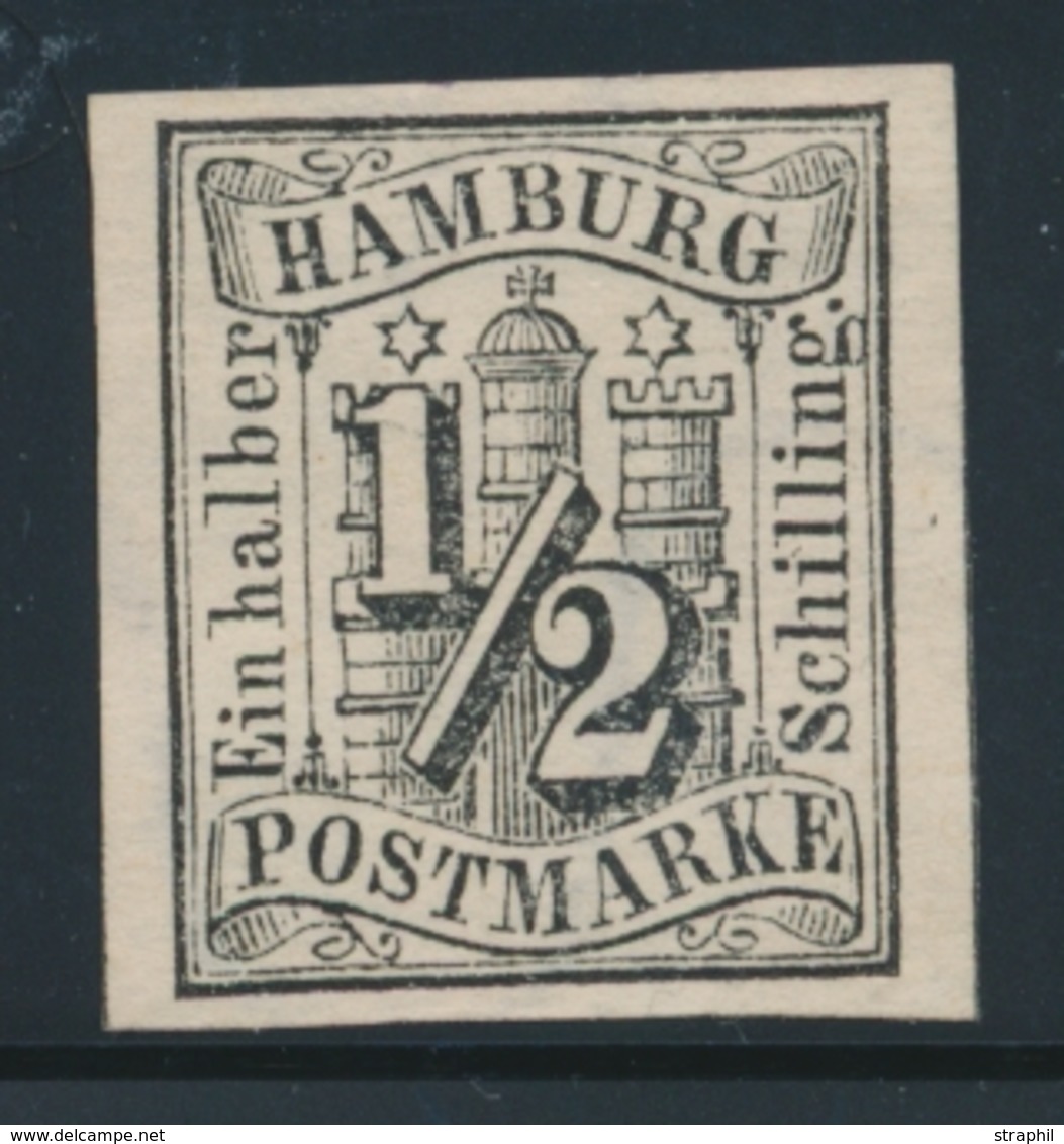 (*) HAMBOURG - (*) - N°1 - ½ S. Noir - TB/SUP - Hamburg