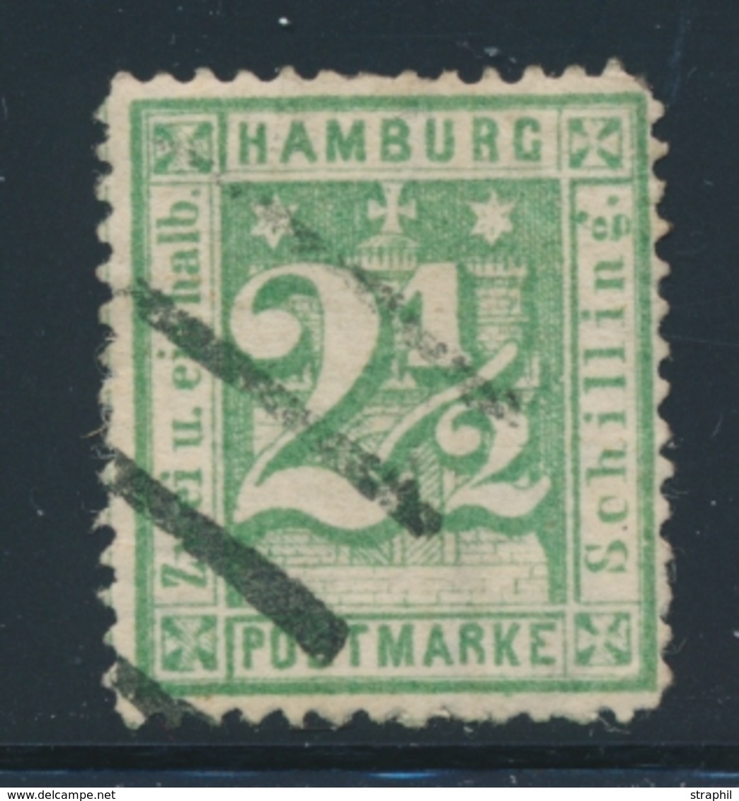 O HAMBOURG - O - N°12 - 2 ½ S. Vert - Signé A. Brun -TB - Hamburg