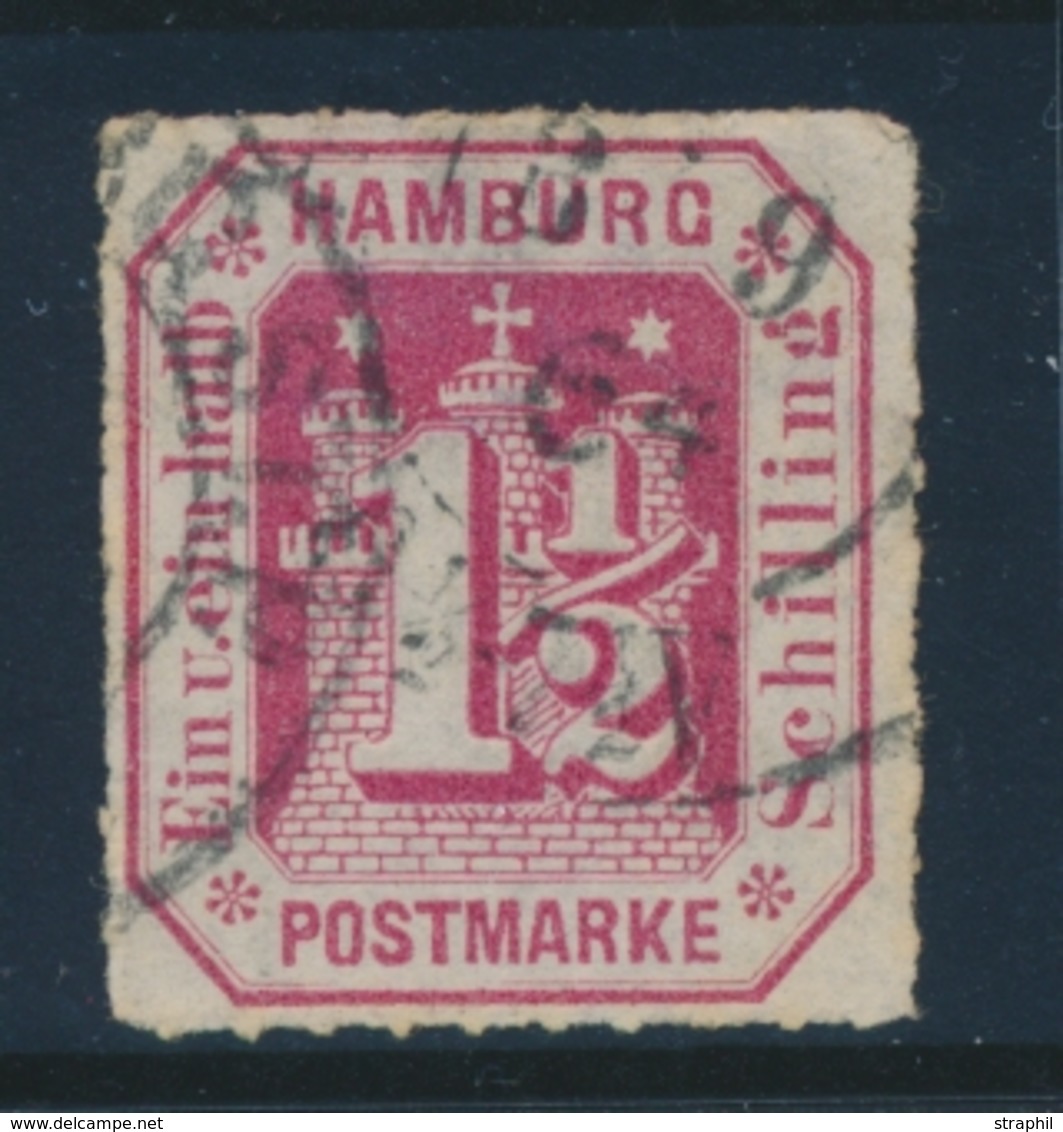 O HAMBOURG - O - N°23 - 1 ½ S. Rose - TB - Hamburg