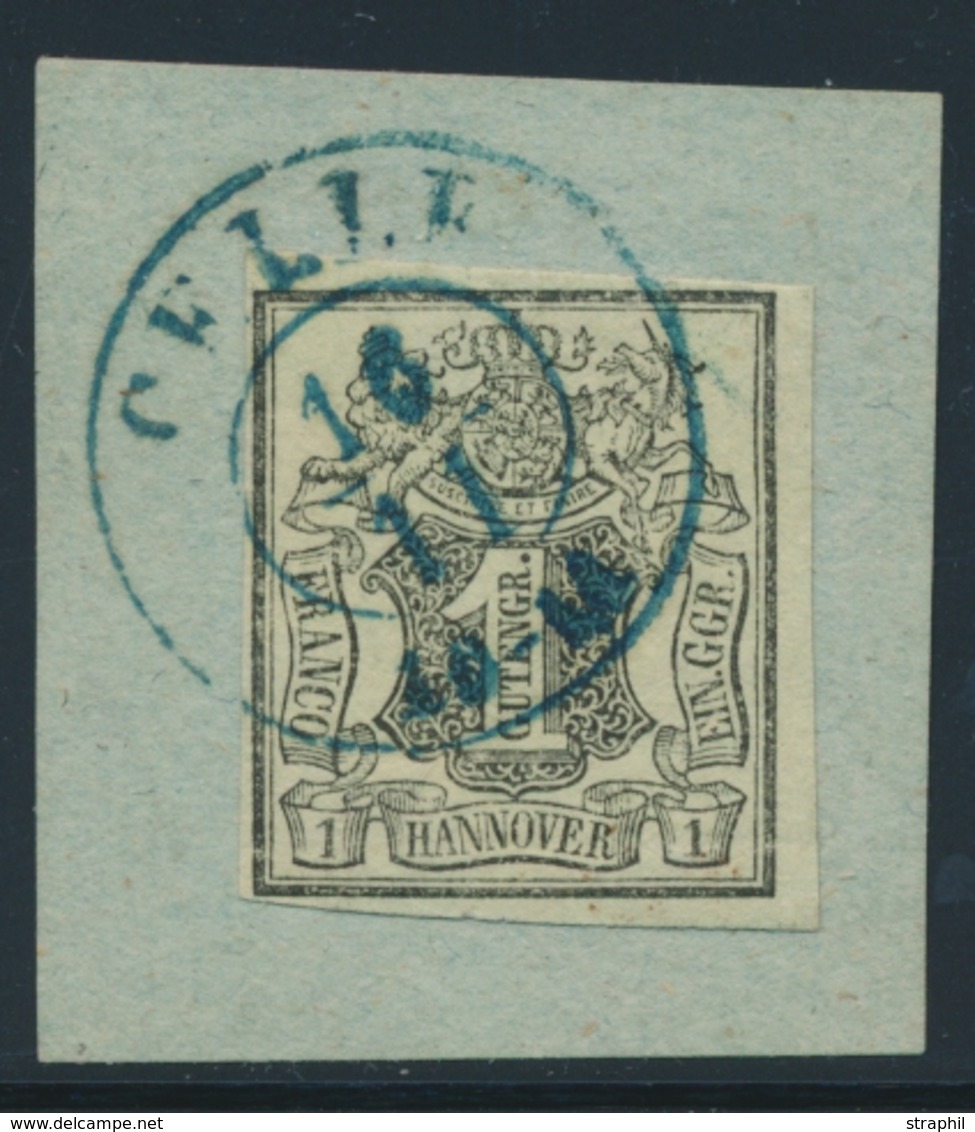 F HANOVRE - F - N°2 - 1 G. Vert - Belle Oblit. "CELLE" En Bleu - TB/SUP - Hannover