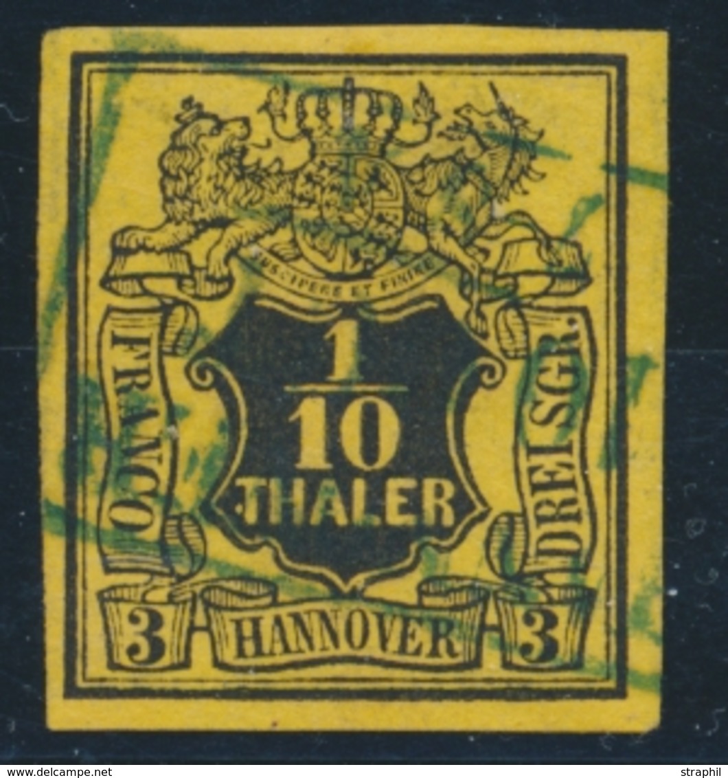 O HANOVRE - O - N°5 - 1/10 T. Jaune - TB/SUP - Hanover
