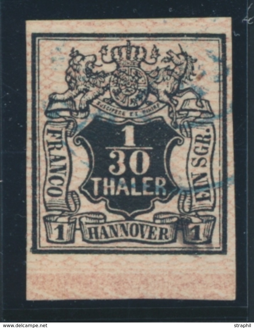 O HANOVRE - O - N°11 - 1/30 T. Noir S. Rose - Bdf - TB/SUP - Hanover