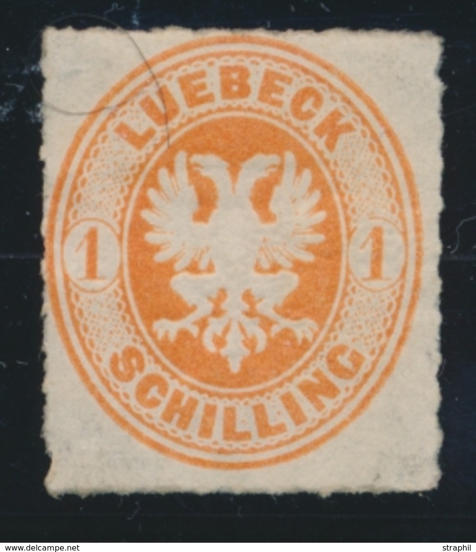 * LUBECK - * - N°9 - 1s. Rge Orange - TB - Luebeck