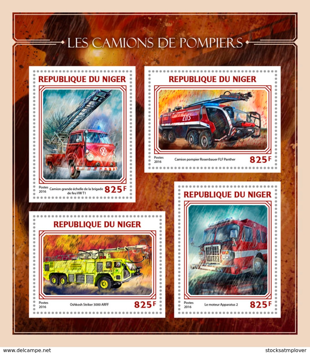 Niger 2016  Fire Trucks  , Fire Engines - Niger (1960-...)