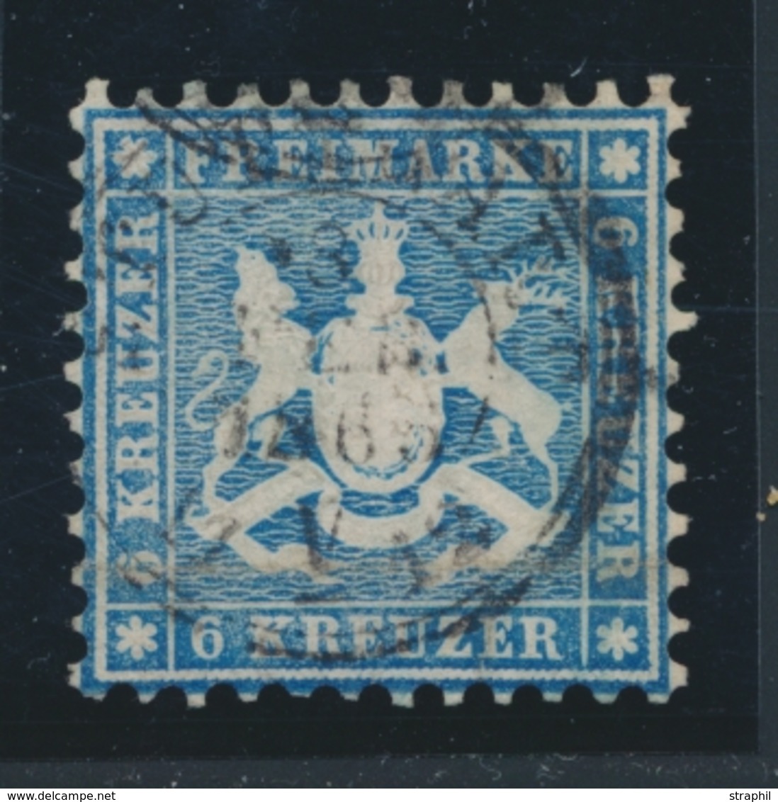 O WURTEMBERG - O - N°27 - 6k. Bleu - TB - Other & Unclassified