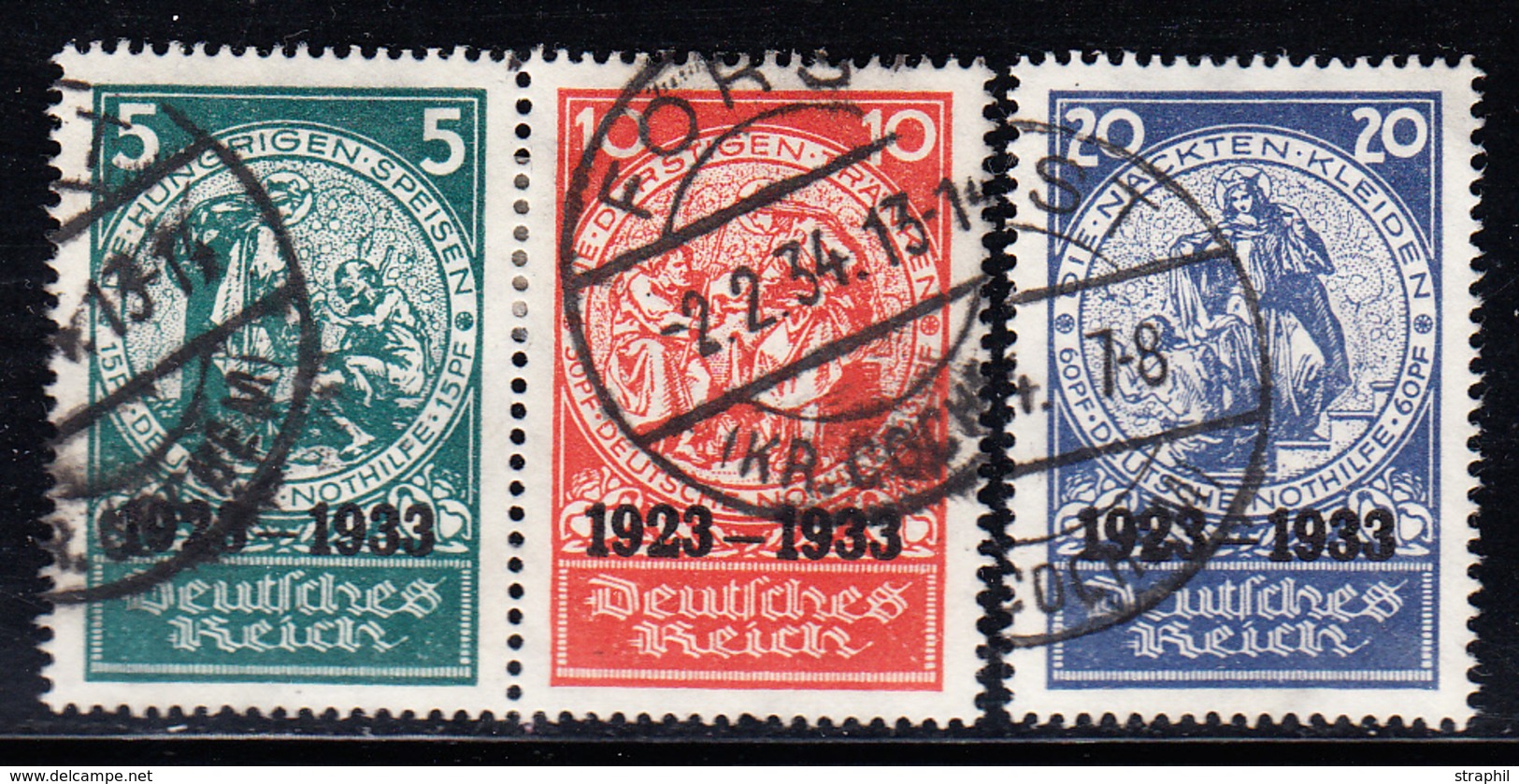 O ALLEMAGNE - IIIEME REICH - O - N°479/81 - TB - Unused Stamps