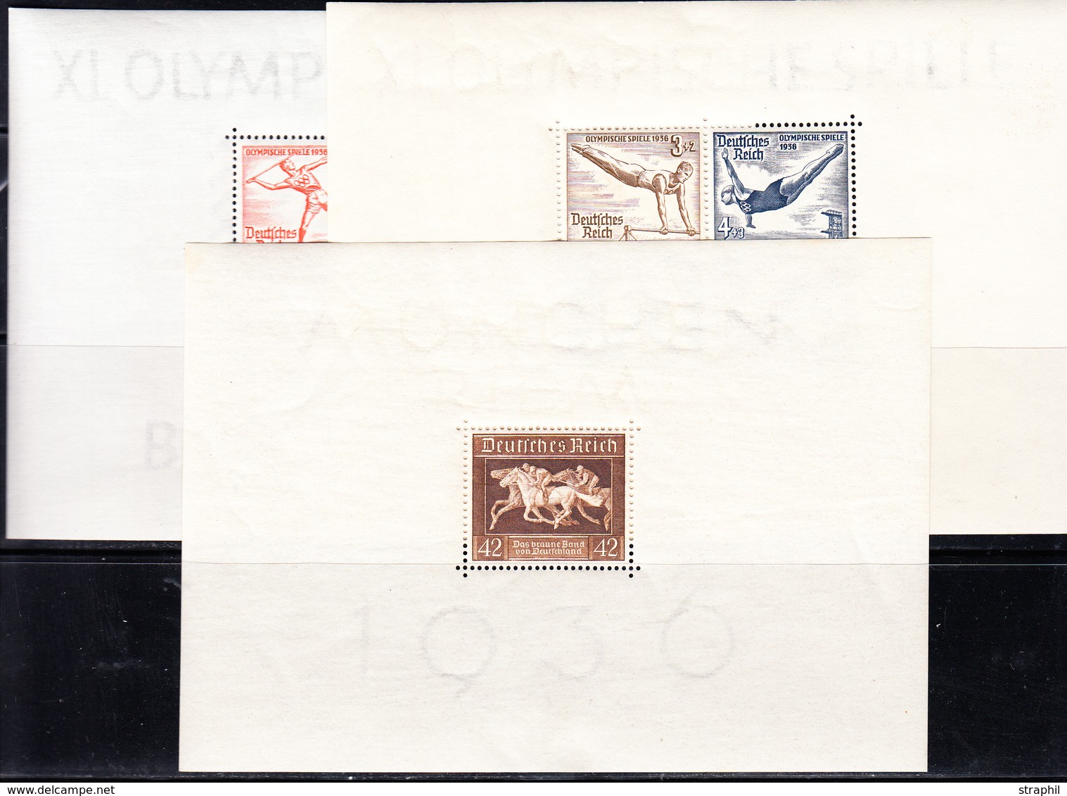 ** ALLEMAGNE - BLOCS FEUILLETS - ** - N°4/6 - JO, Ruban - TB - Blocks & Sheetlets