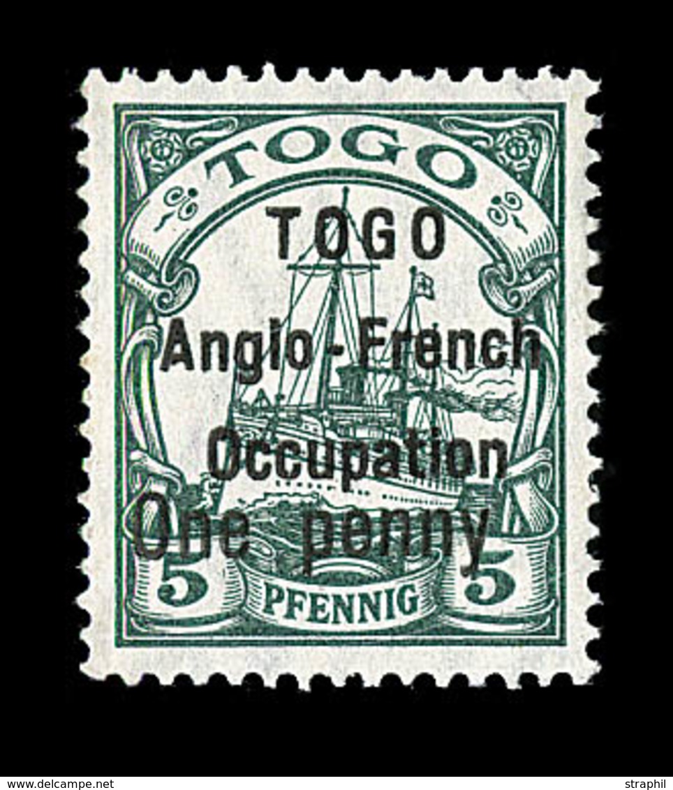 * TOGO BUREAU ALLEMAND - * - N°33 - 5c Vert -Type I - Signé Calves / Brun - TB - Sonstige & Ohne Zuordnung